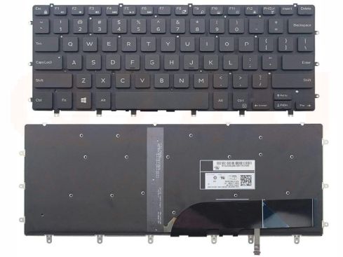 Dell Precision 5520 5530 Inspiron 15 7558 7568 US toetsenbord - zwart - licht - 09GMCR