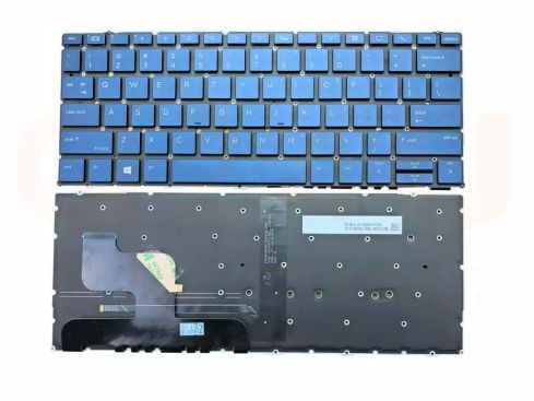 HP Elite Dragonfly G1 G2 US qwerty toetsenbord - met licht - blue- phone key