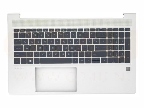  HP Probook 450 G8 455 G8 top case toetsenbord US - zilver - M21740-001 - licht