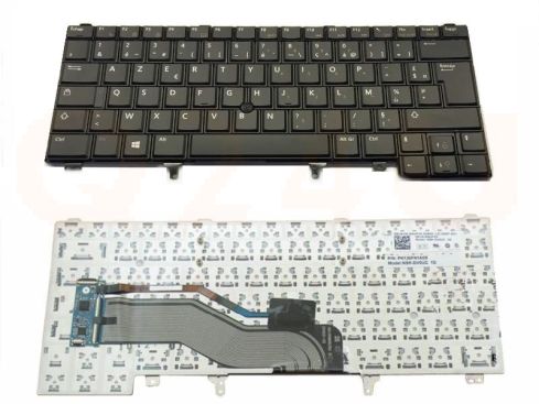 Dell Latitude E5420 E6220 E6320 E6420 E6430 series laptop toetsenbord, BE AZERTY - zwart - zonder licht