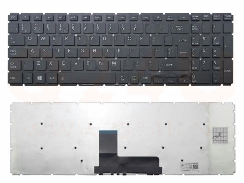Toshiba Satellite L50-B L50D-B L50DT-B series laptop toetsenbord, UK - zwart