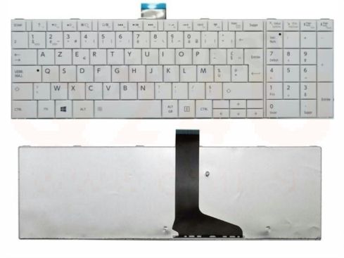 Toshiba Satellite C850 C870 C850 C870 series laptop toetsenbord, FR AZERTY- wit
