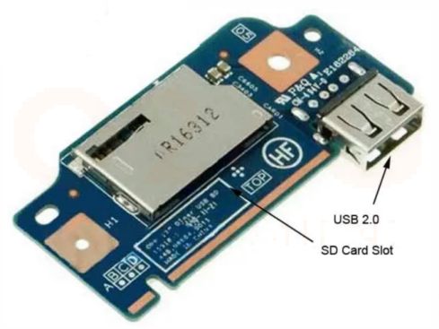 HP 17-X 17-Y series - USB SD Reader Board - 856613-001