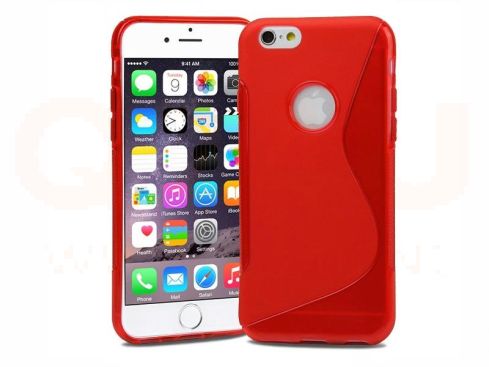 S Line Gel Silicone Case iPhone 7/8 Plus rood