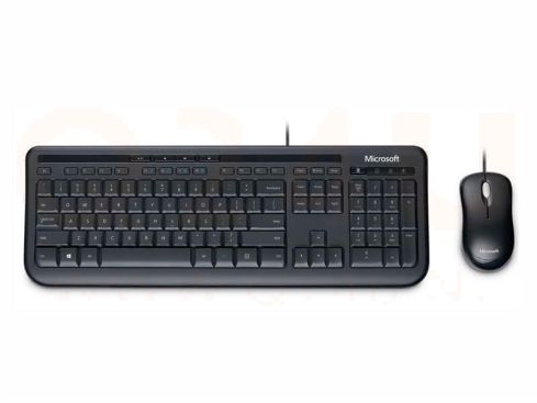 Microsoft QWERTY Toetsenbord en muis USB bedraad