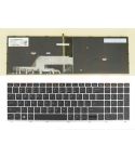 HP ProBook 450 455 470 650 G5 series toetsenbord, US - zilver - met licht