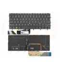 Dell XPS 13 9380 9370 9305 7390 XPS 13 9380 9370 9305 US qwerty toetsenbord - zwart - licht - 0RMCR1